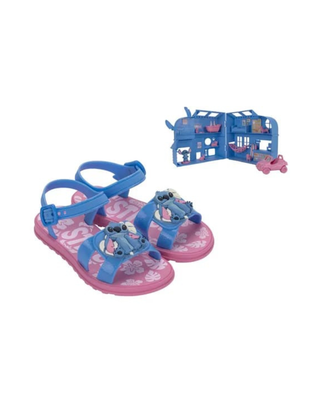 Sandália Infantil Rosa Stitch Pet Shop Grendene Kids